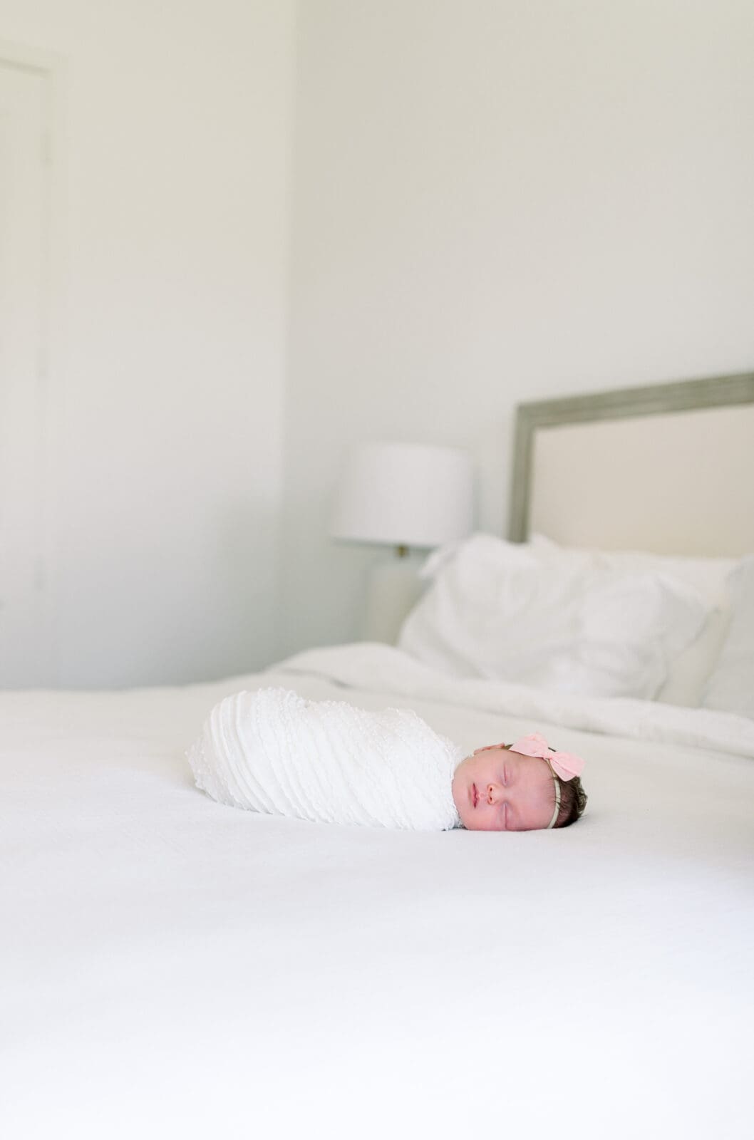 Calm newborn moment captured in-home in Katy TX
